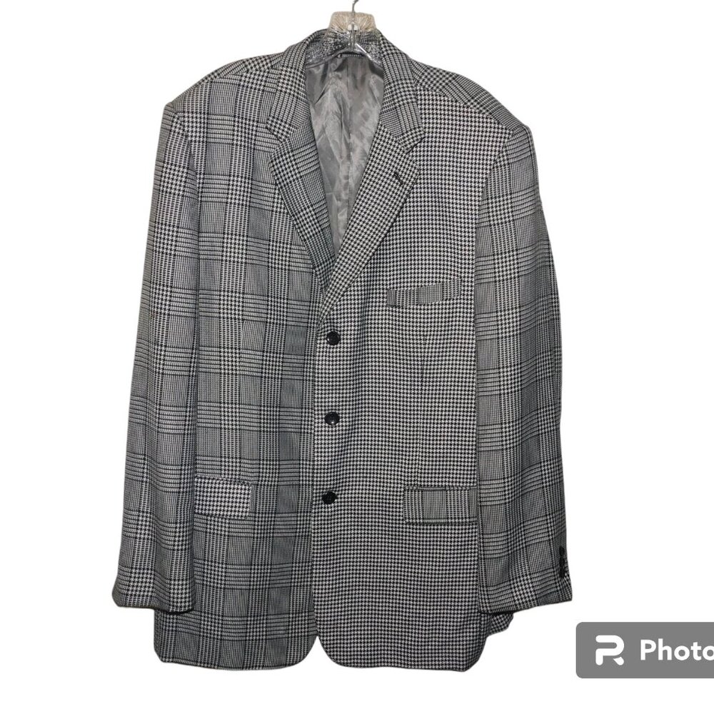 Zacchi Styled In Italy Suit Jacket Blazer Size 46L